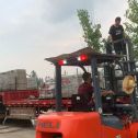 山西 黄金麻冰裂纹，地铺石装车