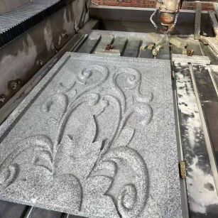 山西 白麻别墅干挂雕花板