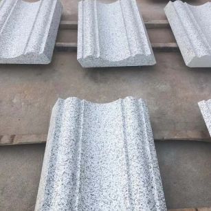 山西 白麻花岗岩光面别墅线条