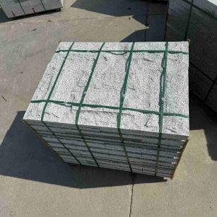 山西 白麻花岗岩石材自然面蘑菇石成品