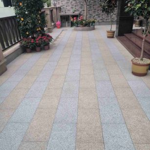 山西 黄金麻白麻荔枝面庭院铺装展示