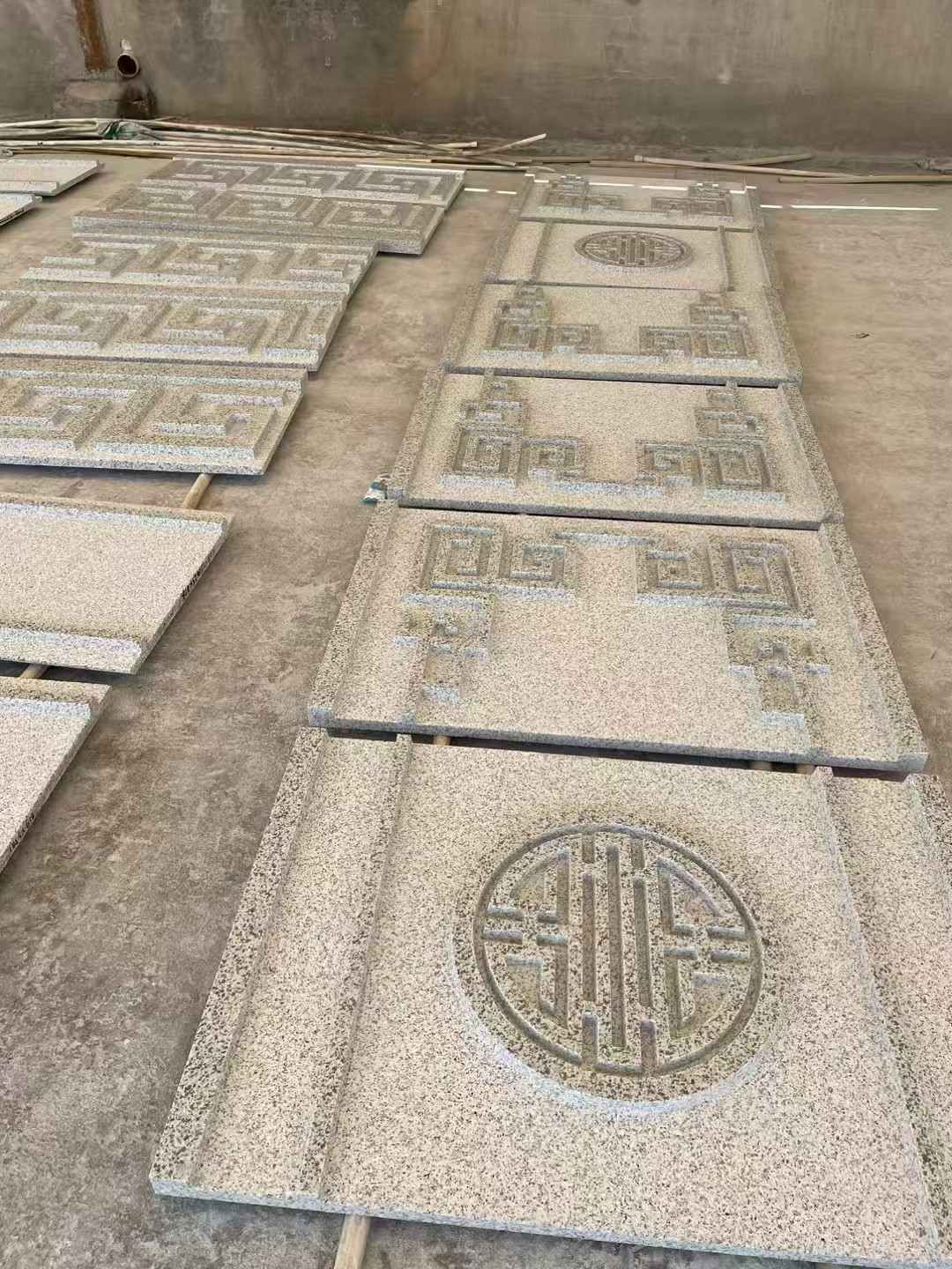 山西 白麻花岗岩外墙立面雕刻板