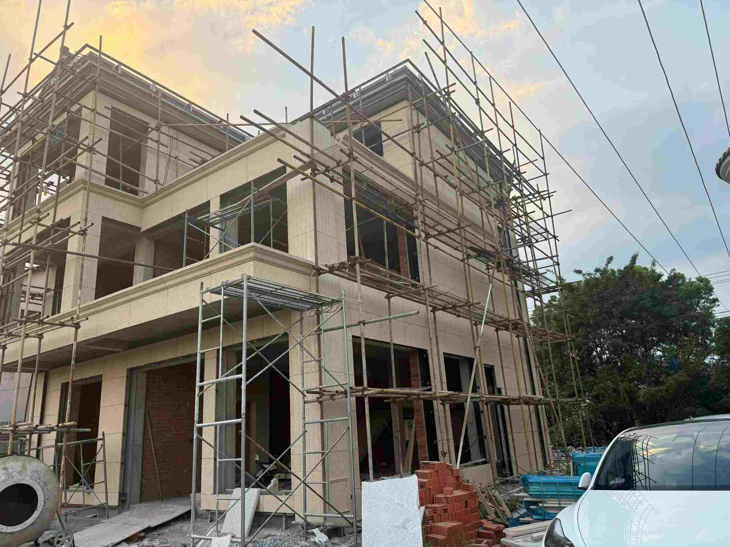 山西 黄金麻荔枝面花岗岩外墙干挂