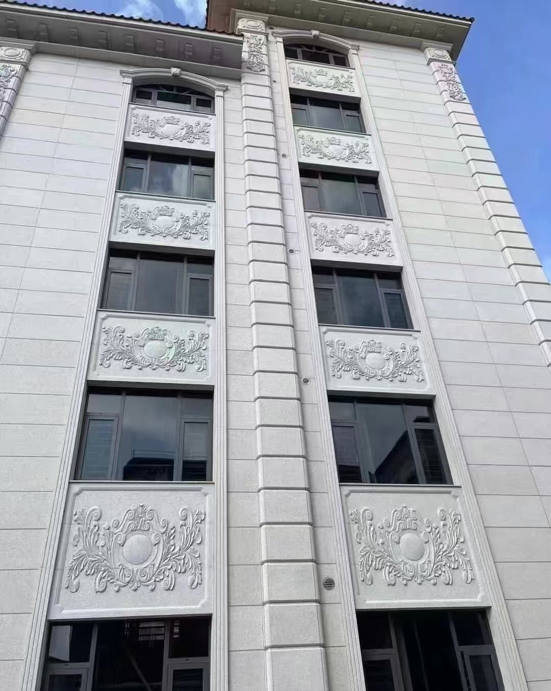 山西 白麻荔枝面花岗岩别墅外墙干挂