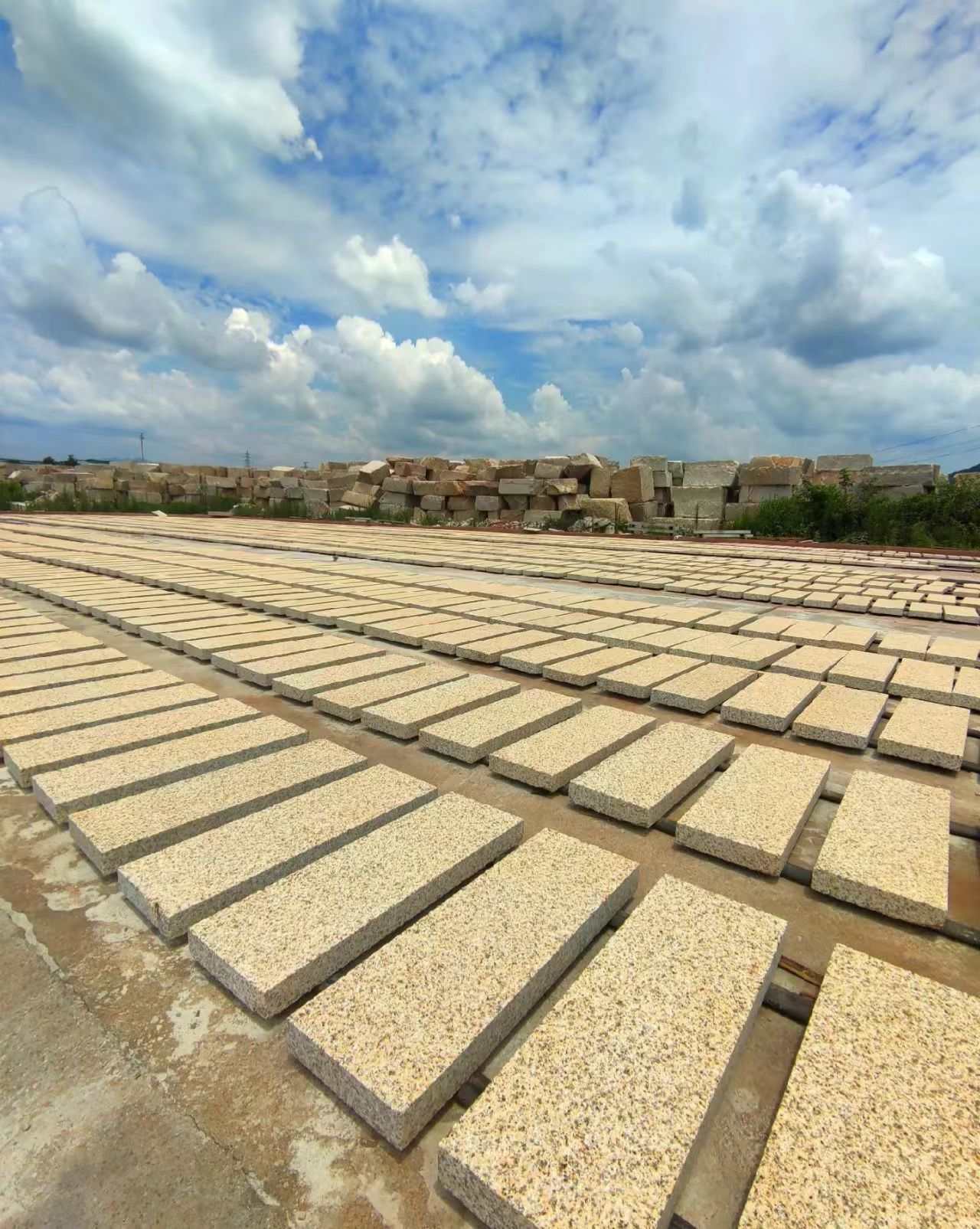 山西 黄金麻花岗岩荔枝面地铺石防护中