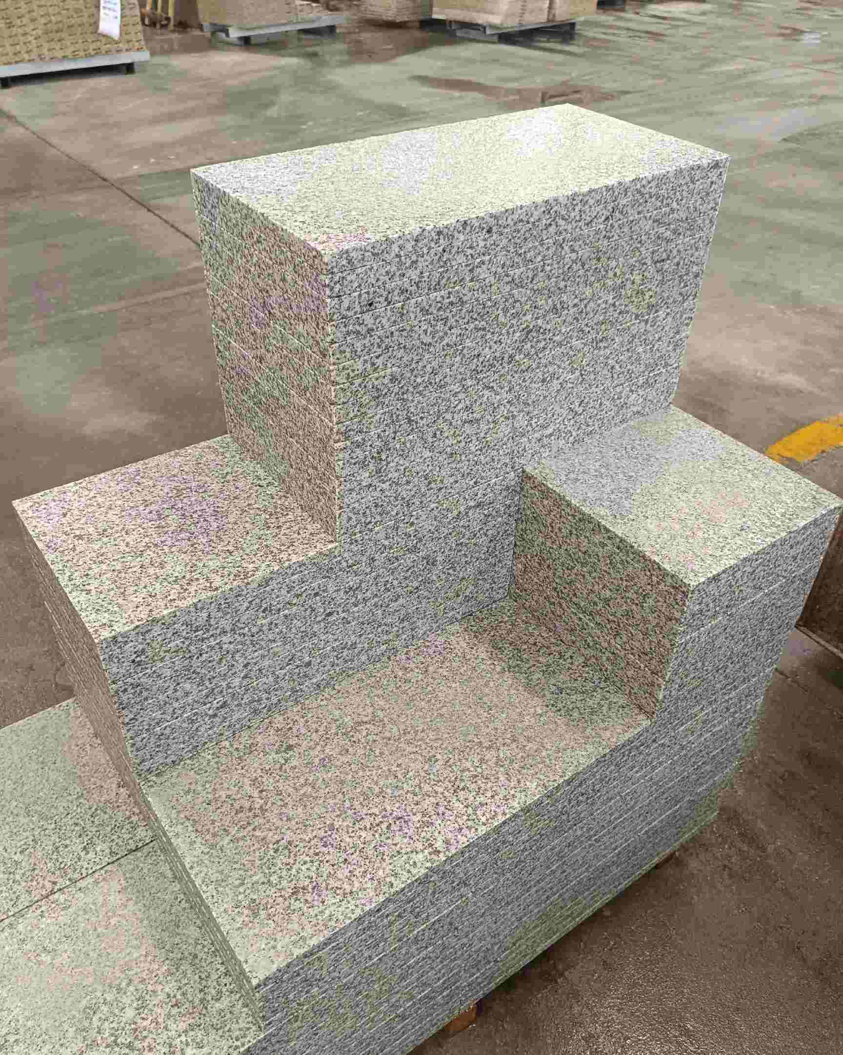 山西 白麻花岗岩荔枝面地铺石