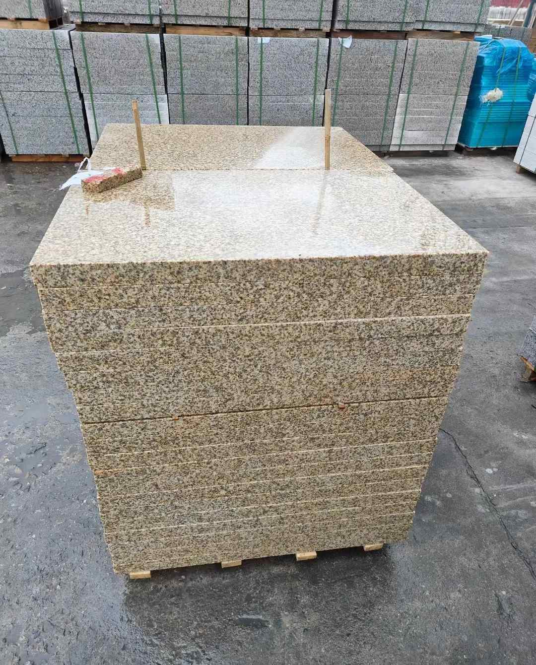 山西 湖北黄金麻花岗岩石材荔枝面外墙石材